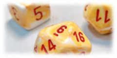 Festive CHX 27653 Sunburst with Red 16mm d6 Dice Block